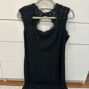 Adrianna Papell Black Lace Dress Size 14